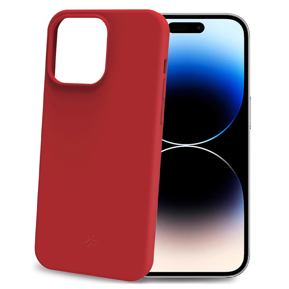 Back Cover Case for iPhone 15 Pro CELLY CROMO1054RD red