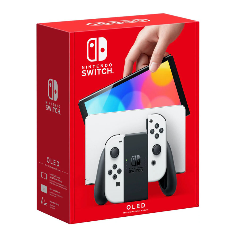 Nintendo Switch console OLED Joy-Con white | Stephanis