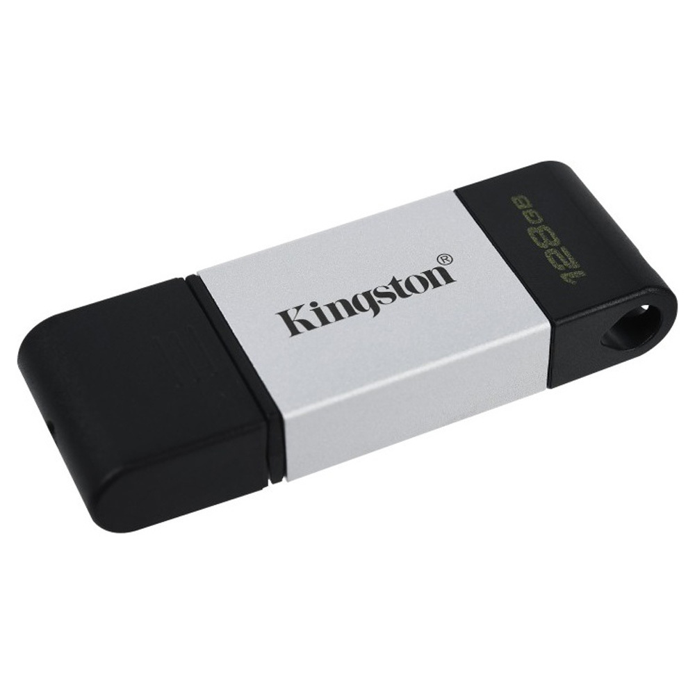 Μνήμη Stick USB 3.2 128GB KINGSTON DataTraveler 80 DT80/128GB μαύρο/ασημί